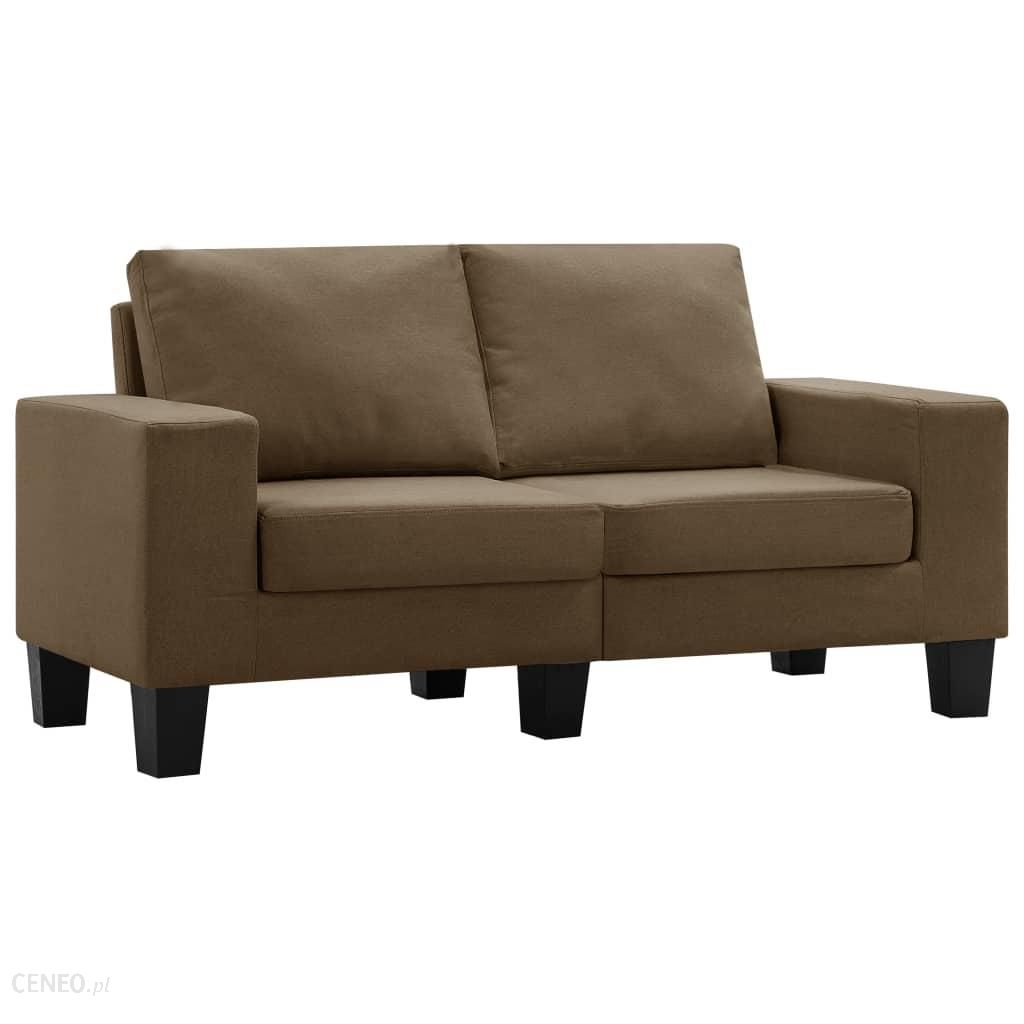2-osobowa sofa brązowa tapicerowana tkaniną 13452-287113