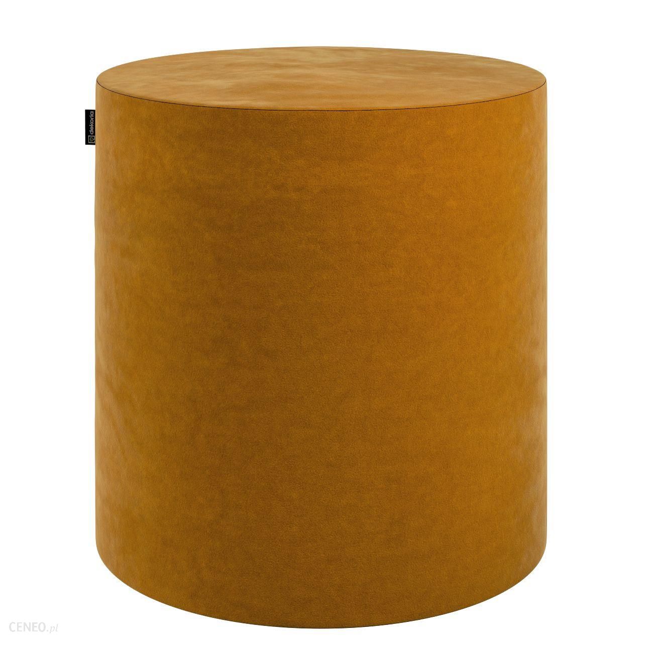 Dekoria Puf Barrel miodowy 40 wys. 40 cm Velvet