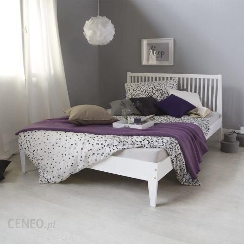 Drewniane łóżko podwójne 140mm x 200 mm białe