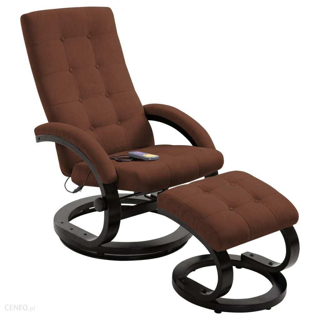 Rozkładany fotel do masażu z podnóżkiem